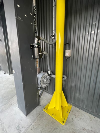 Cầu trục xoay ray nhôm treo bộ hút Anver hút bao khối cao su - ảnh 13