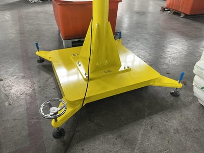 Mobile Aluminum Rail Jib Crane with KITO Hoist and Bag Clamp Tool - ảnh 2