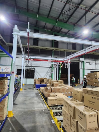 Bộ khung thanh ray 5T và ống hút chân không hút thùng giấy - ảnh 9