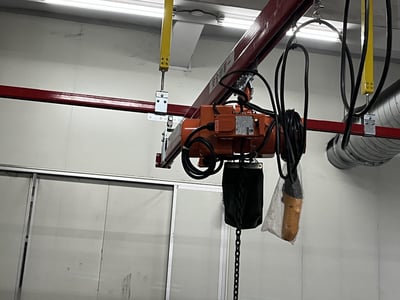 Overhead Rail and Electric Hoist for Lifting Material Rolls - ảnh 15