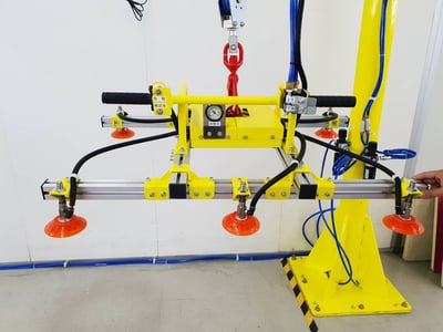 Pneumatic Jib Crane with Vacuum Lifting Pad for Sheet Handling - ảnh 6