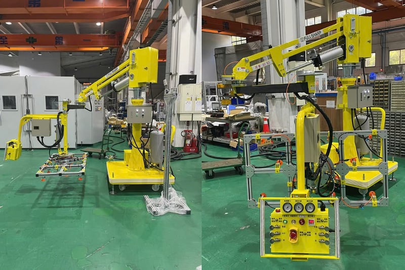 Tay nâng trợ lực hút tấm cho dây chuyền sản xuất