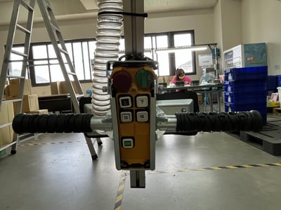 Fixed-Base Aluminum Rail Jib Crane with KITO Hoist for Carton Box Suction - ảnh 17