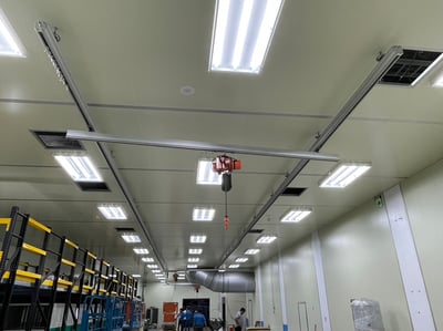 Thanh ray nhôm treo trần, treo pa lăng điện cho nhà xưởng - ảnh 27