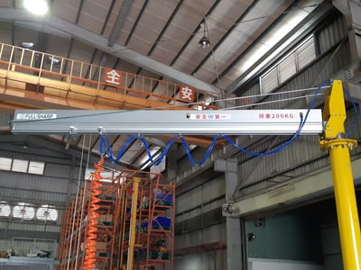 Pneumatic Jib Crane with Force-Sensing Handle and Lifting Hook - ảnh 5