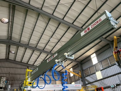 Cầu trục xoay khí nén cột tăng chỉnh, đế di động, tay cảm ứng lực - ảnh 5