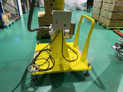 Cầu trục xoay ray nhôm di động và ANVER hút thùng giấy tay cầm dài - ảnh 2