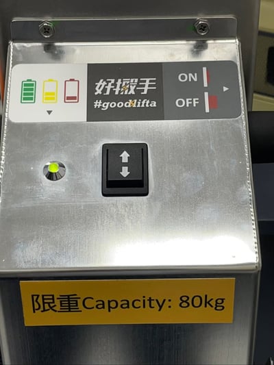 Xe nâng điện đẩy tay Goodlifta có móc treo khuôn bên dưới - ảnh 8