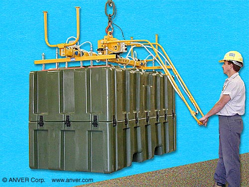 ANVER E45M6-86-2/44 six pad electric powered vacuum lifter