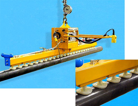 ANVER twenty-four cup electric vacuum lifter for lifting of pipe sections