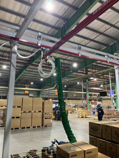 Bộ khung thanh ray 5T và ống hút chân không hút thùng giấy - ảnh 15