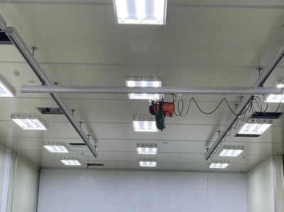 Thanh ray nhôm treo trần, treo pa lăng điện cho nhà xưởng - ảnh 11