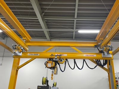Bộ khung thanh ray 500 kg kết hợp palăng nâng hạ - ảnh 8