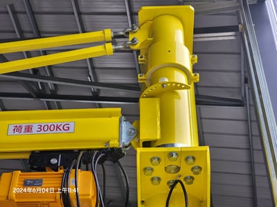 Cầu trục xoay thanh ray 500 kg treo pa lăng điện - ảnh 5