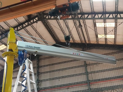 5T Rail Jib Crane with Black Bear 250 kg Electric Hoist - ảnh 6