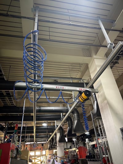 Thanh ray nhôm treo trần, air balancer ENDO và mặt hút chân không - ảnh 6