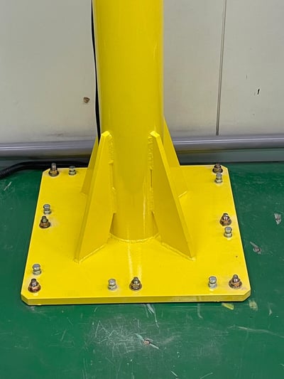 Cầu trục xoay thanh ray nhôm palang điện tool treo thùng giấy - ảnh 9