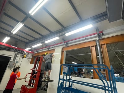 Thanh ray thép 200 kg treo trần cho pa lăng điện - ảnh 2