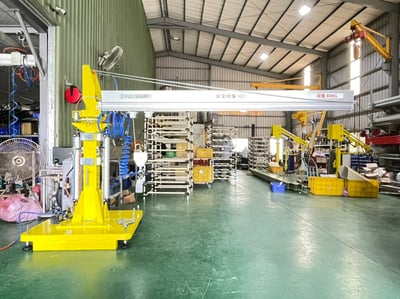 Pneumatic Jib Crane with Mobile Base and Height-Adjustable Column - ảnh 9