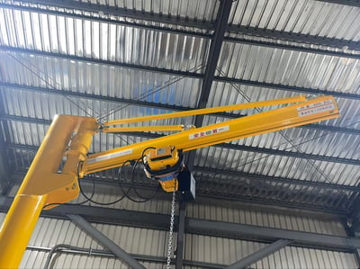 Cầu trục xoay 500kg treo mặt hút chân không dùng cơ - ảnh 6
