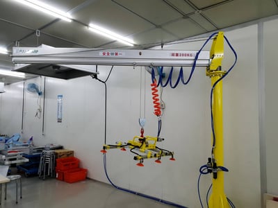 Pneumatic Jib Crane with Vacuum Lifting Pad for Sheet Handling - ảnh 7