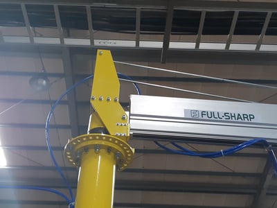 Pneumatic Jib Crane with Clamping System for Lifting Steel Pipes - ảnh 4