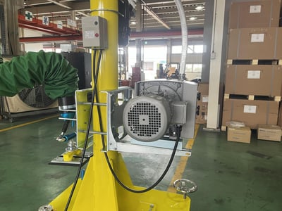 Cầu trục xoay ray nhôm đế di động hút thùng giấy bằng chân không - ảnh 5
