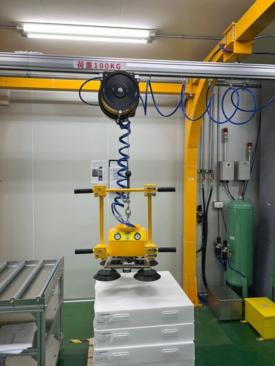 Khung thanh ray nhôm 200kg, air balancer ENDO và tool hút chân không - ảnh 13