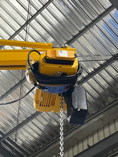 Cầu trục xoay 500kg treo mặt hút chân không dùng cơ - ảnh 9