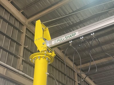 Pneumatic Jib Crane for Lifting Bicycle Frames on the Line - ảnh 29