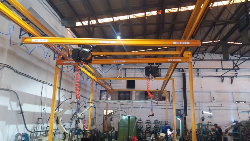 Thanh ray treo tải 500 kg kết hợp air balancer ENDO