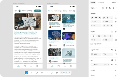 Developer handoff image