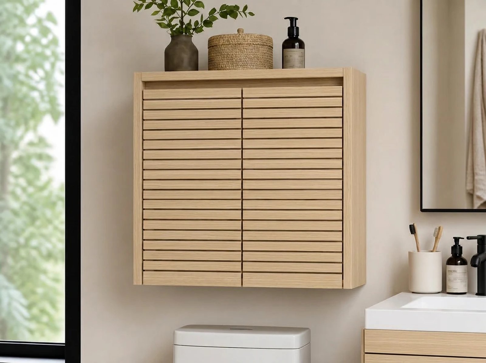 Bergen Floating Bathroom Wall Cabinet thumbnail
