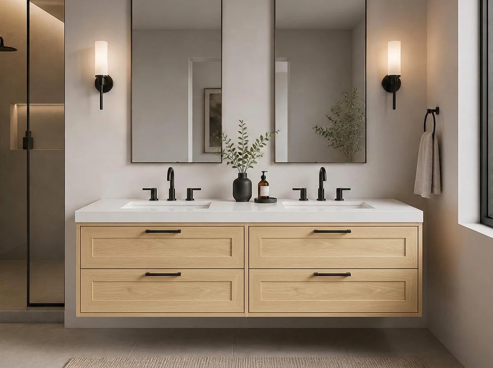 Hudson Floating Vanity Double Sink thumbnail