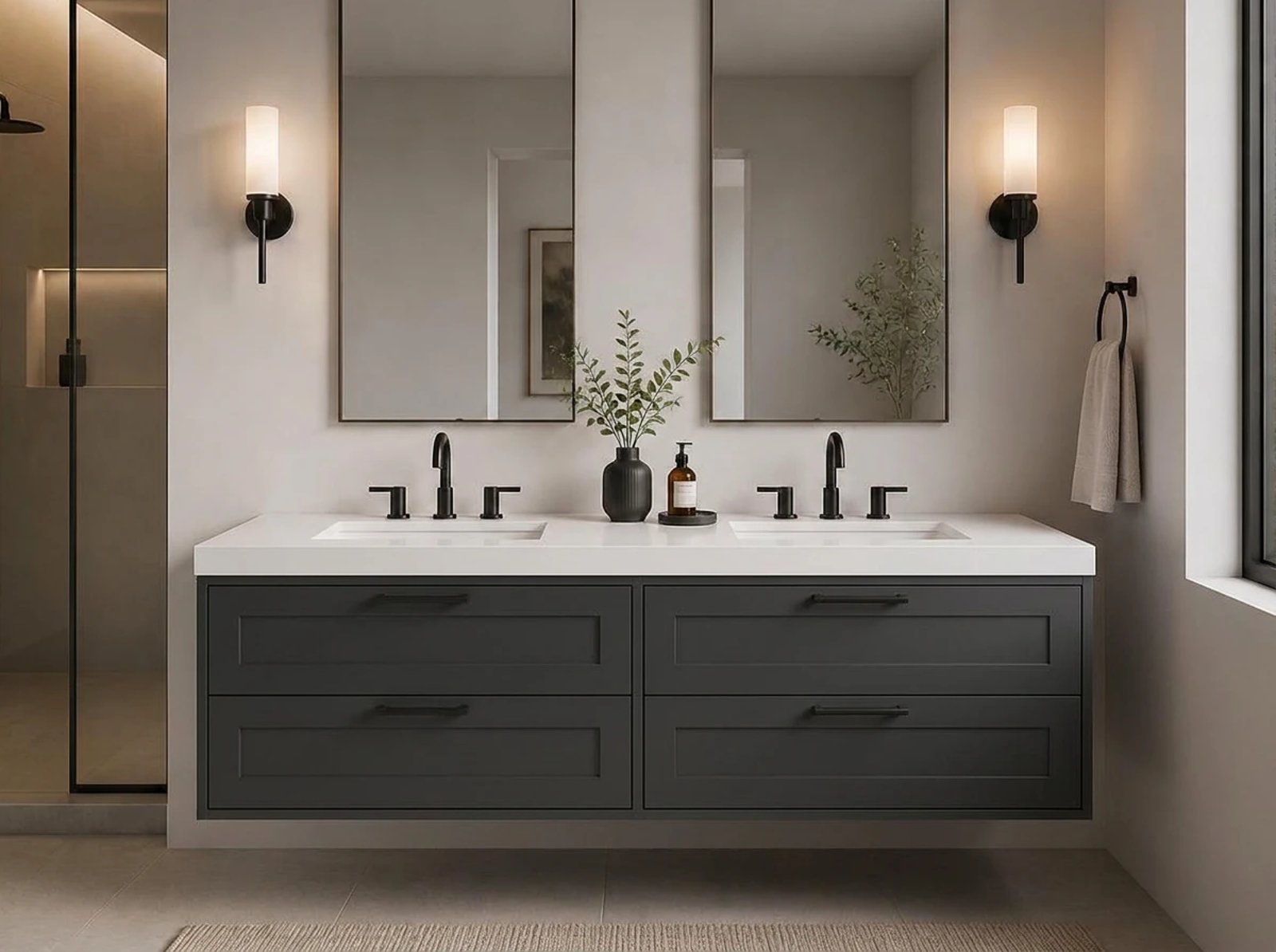 Hudson Floating Vanity Double Sink thumbnail
