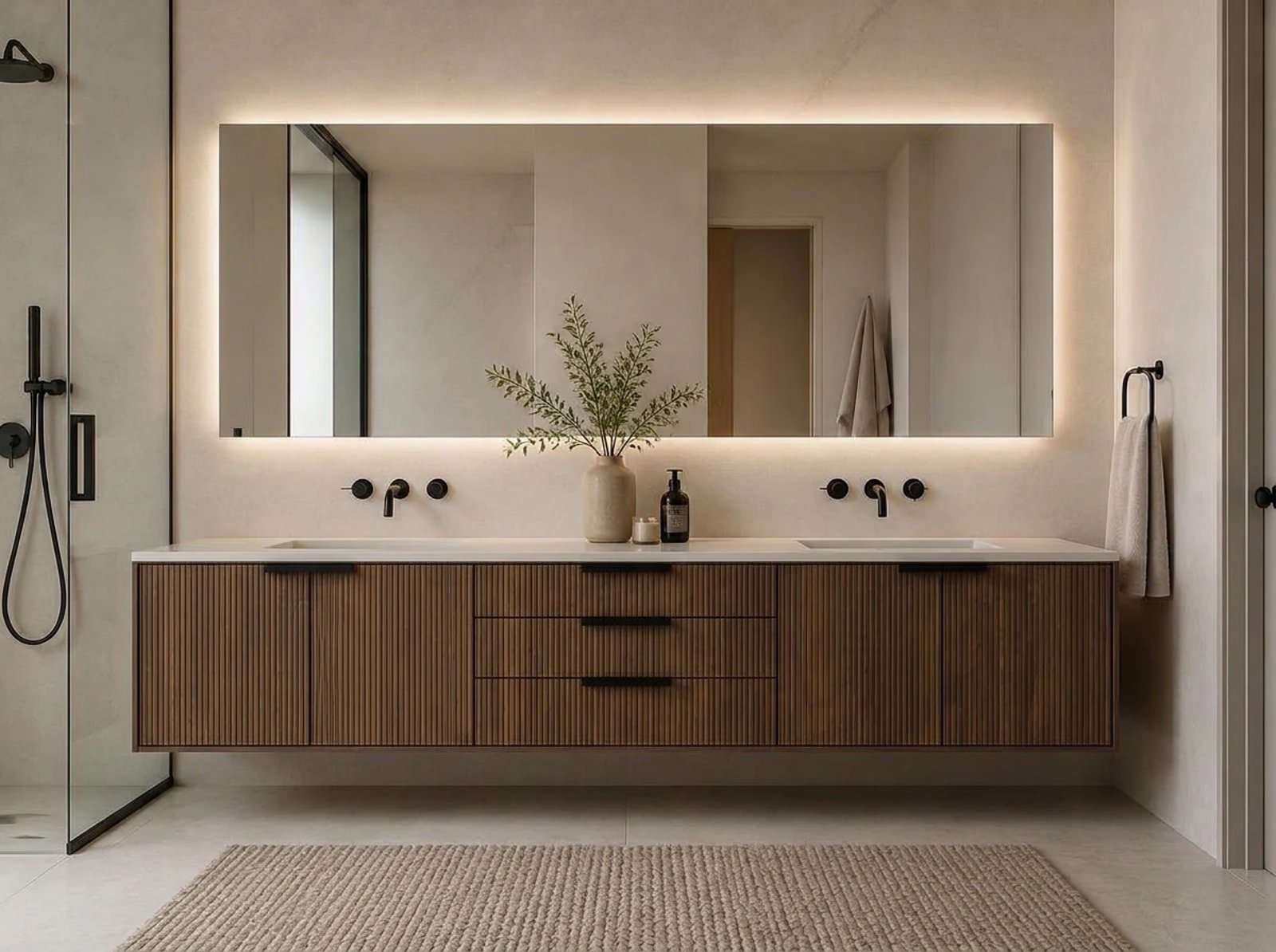Amalfi Floating Vanity Double Sink thumbnail