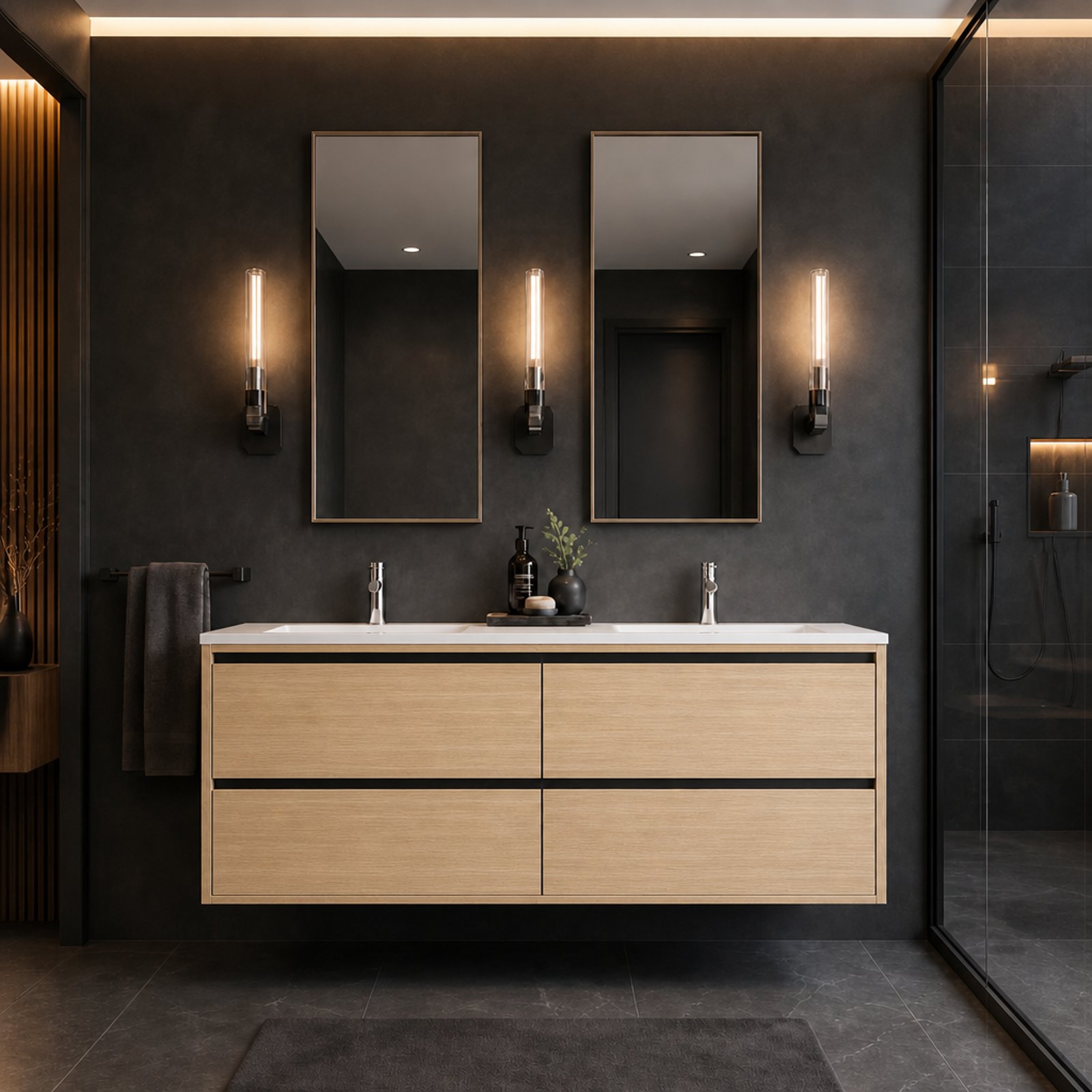 Siena Floating Vanity Double Sink