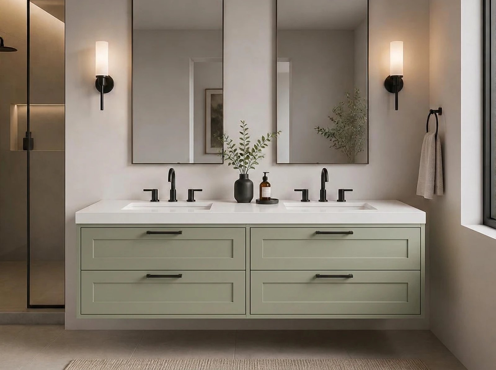 Hudson Floating Vanity Double Sink thumbnail