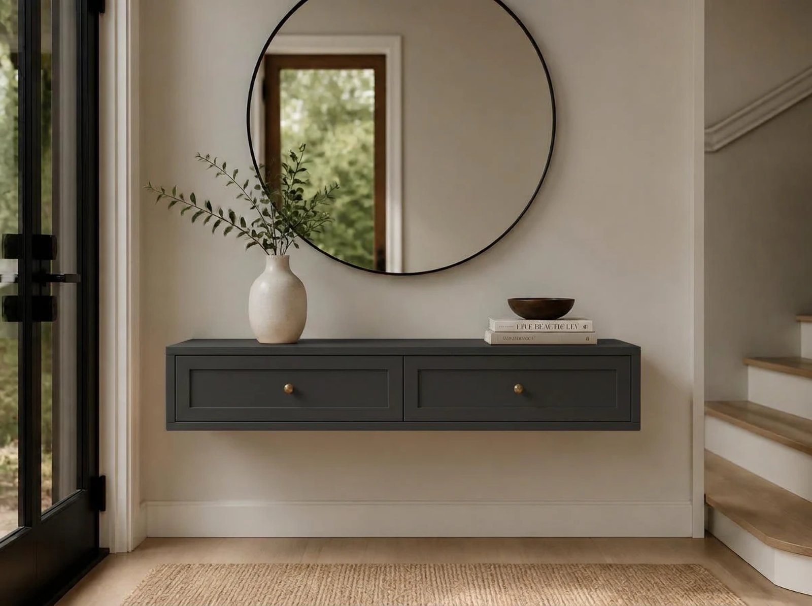 Hudson Floating Entry Console