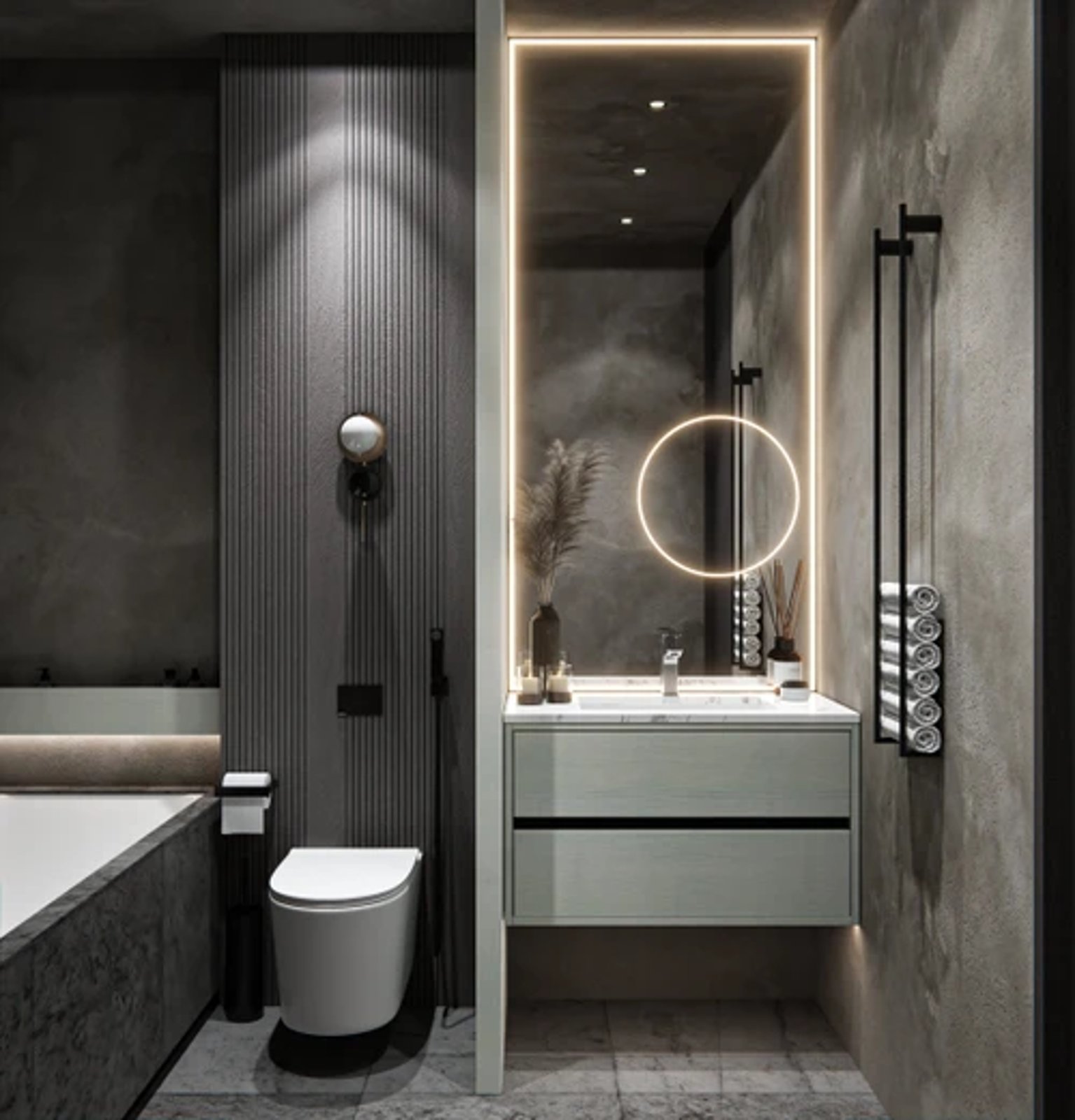 Noto Inset Floating Vanity M100