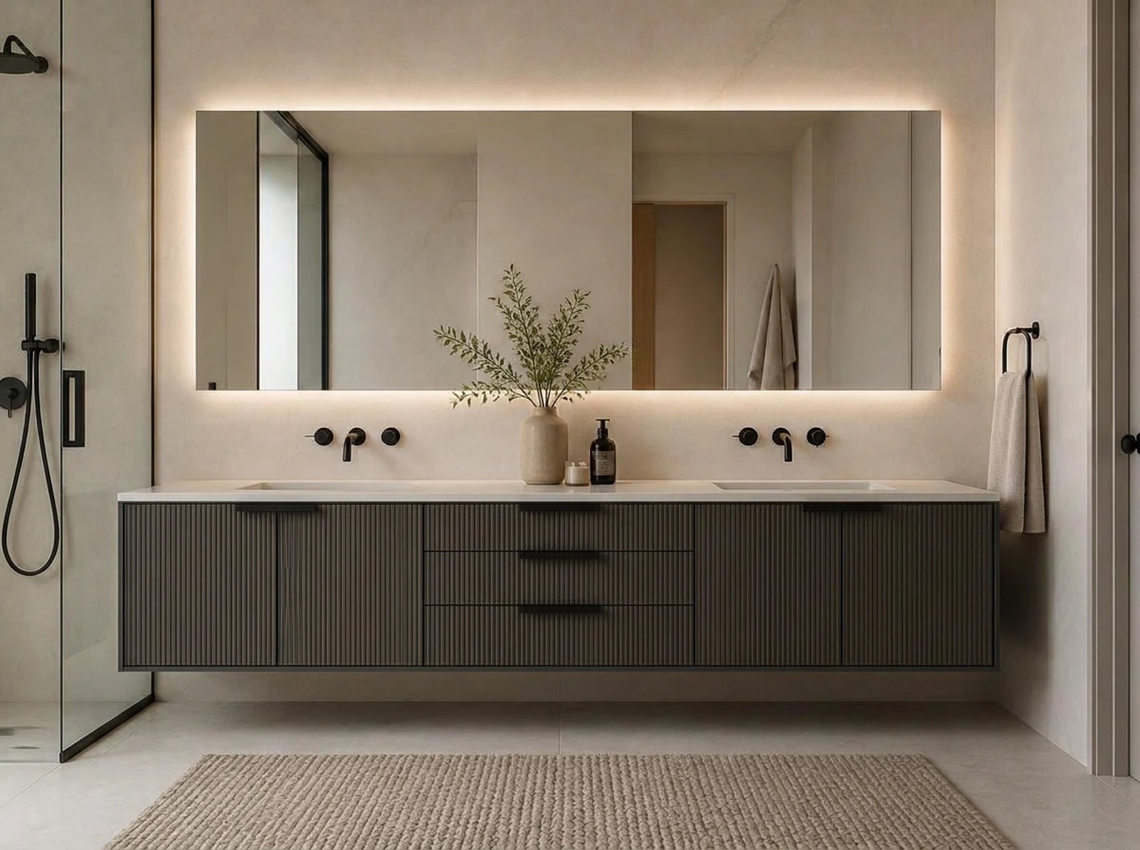 Amalfi Floating Vanity Double Sink thumbnail