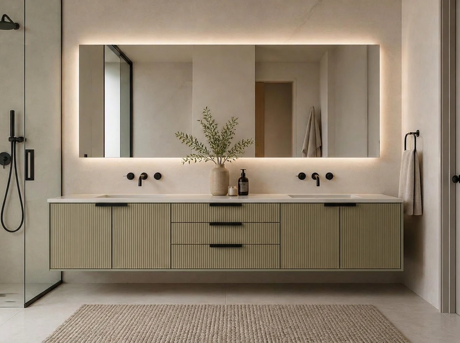 Amalfi Floating Vanity Double Sink thumbnail
