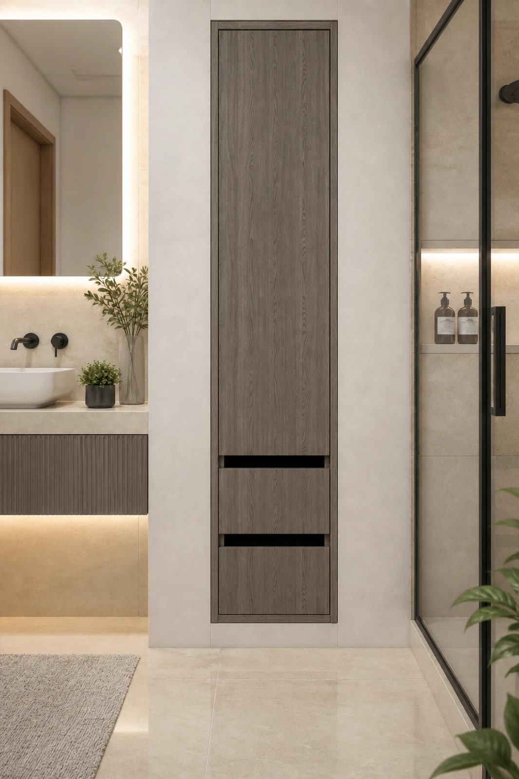 Noto Inset Linen Closet M101