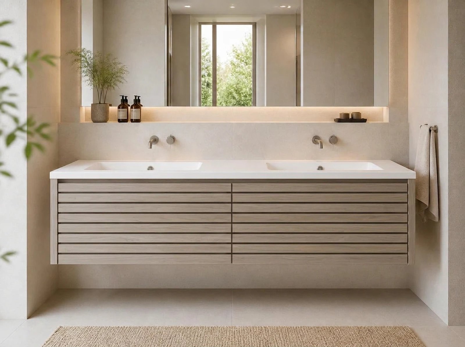 Bergen Floating Vanity Double Sink thumbnail