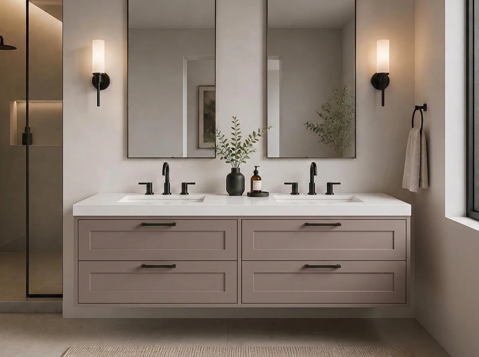 Hudson Floating Vanity Double Sink thumbnail