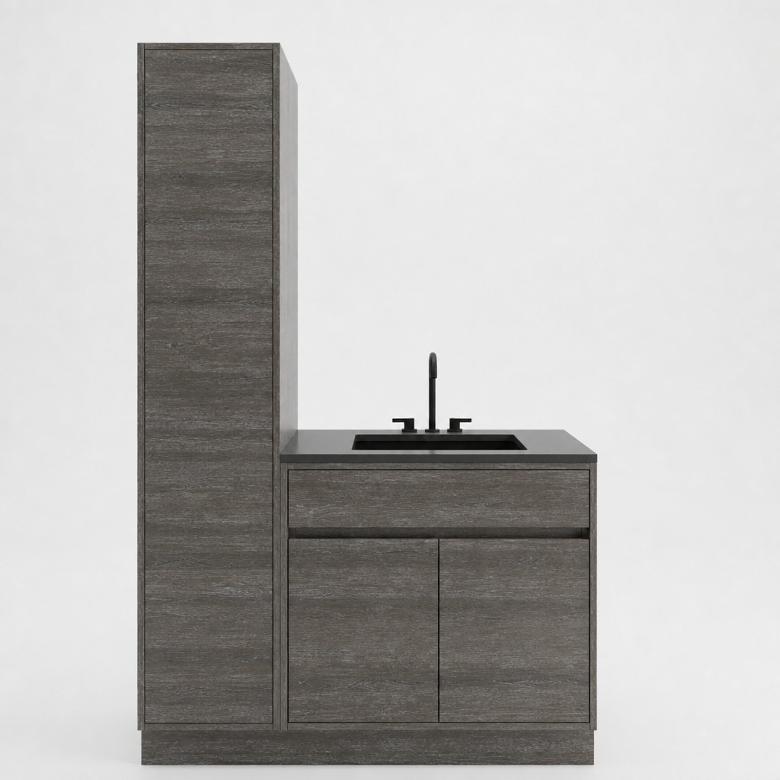 Orla Inset Standing Linen Closet M301 thumbnail