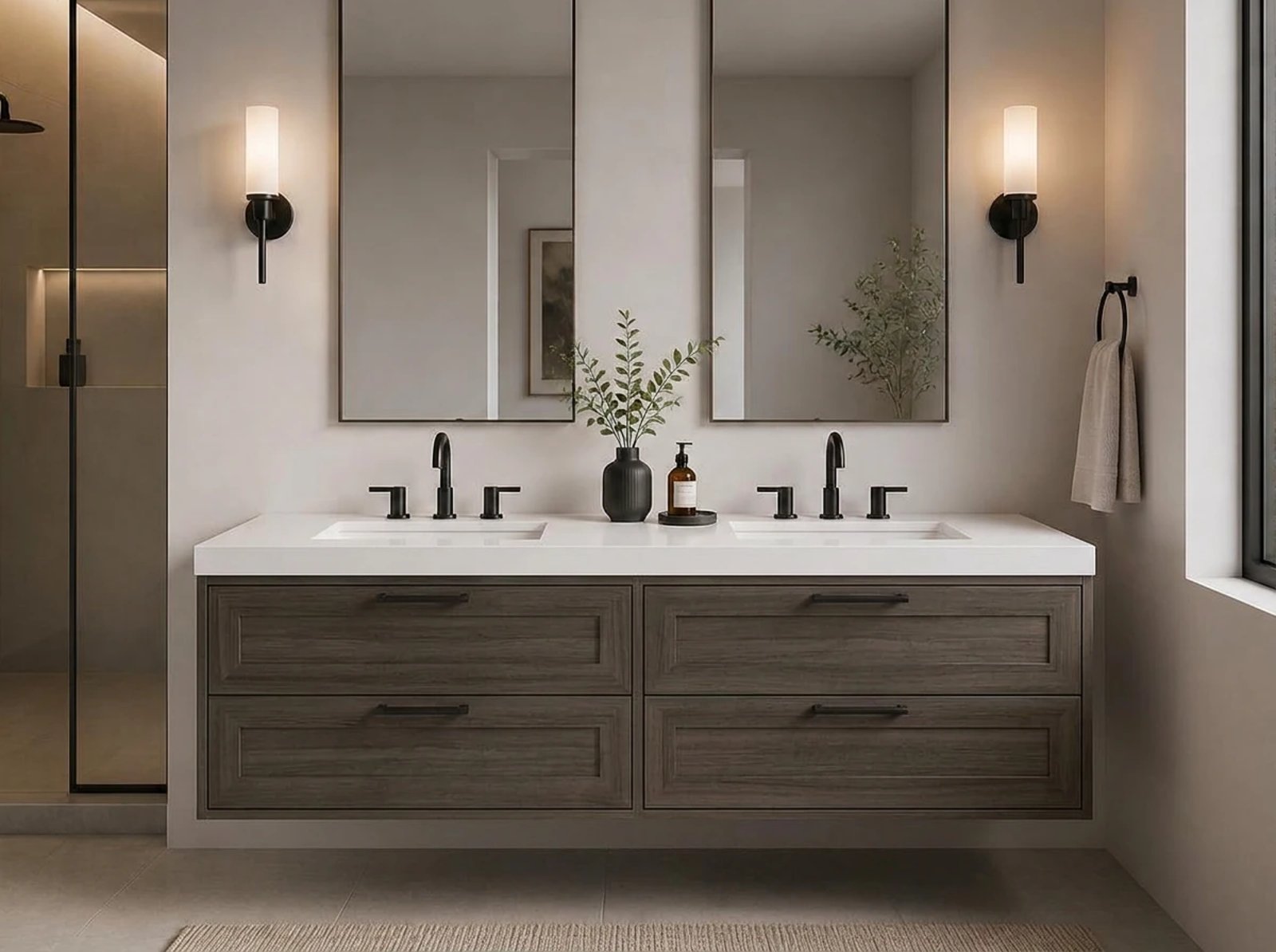 Hudson Floating Vanity Double Sink thumbnail
