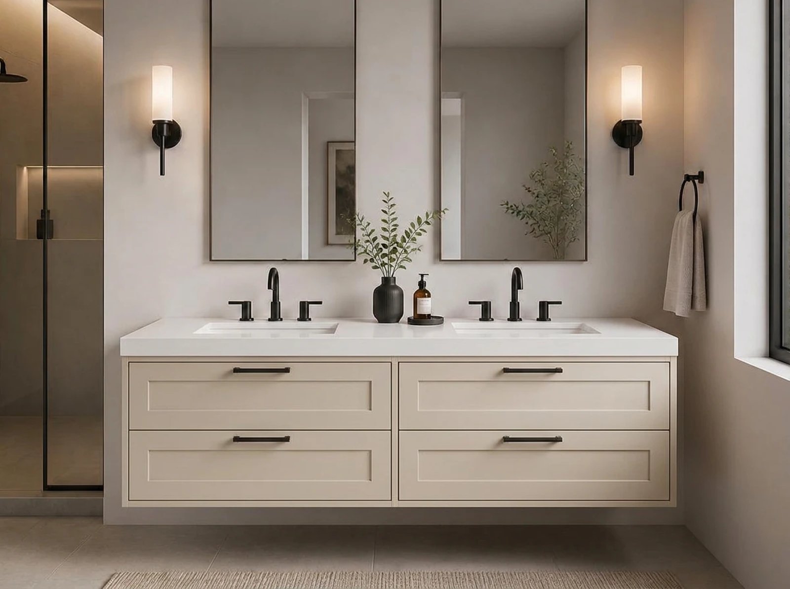 Hudson Floating Vanity Double Sink thumbnail