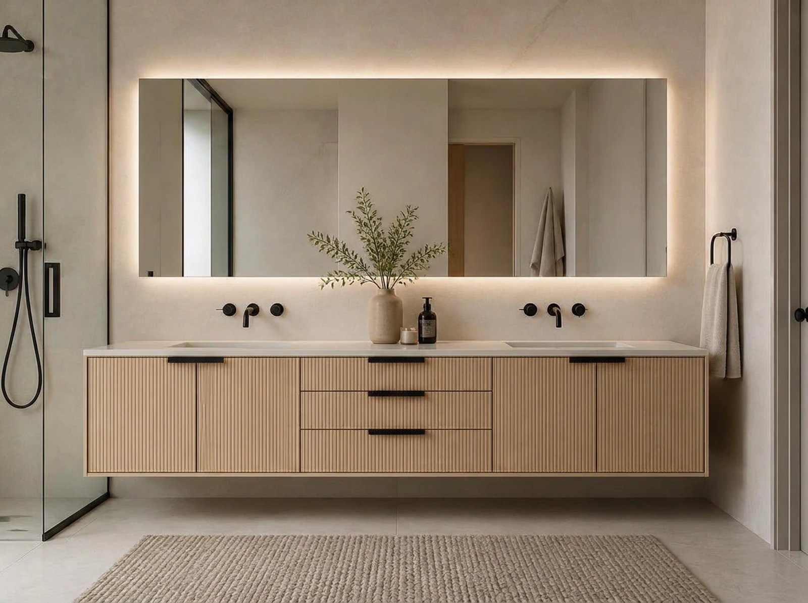 Amalfi Floating Vanity Double Sink thumbnail