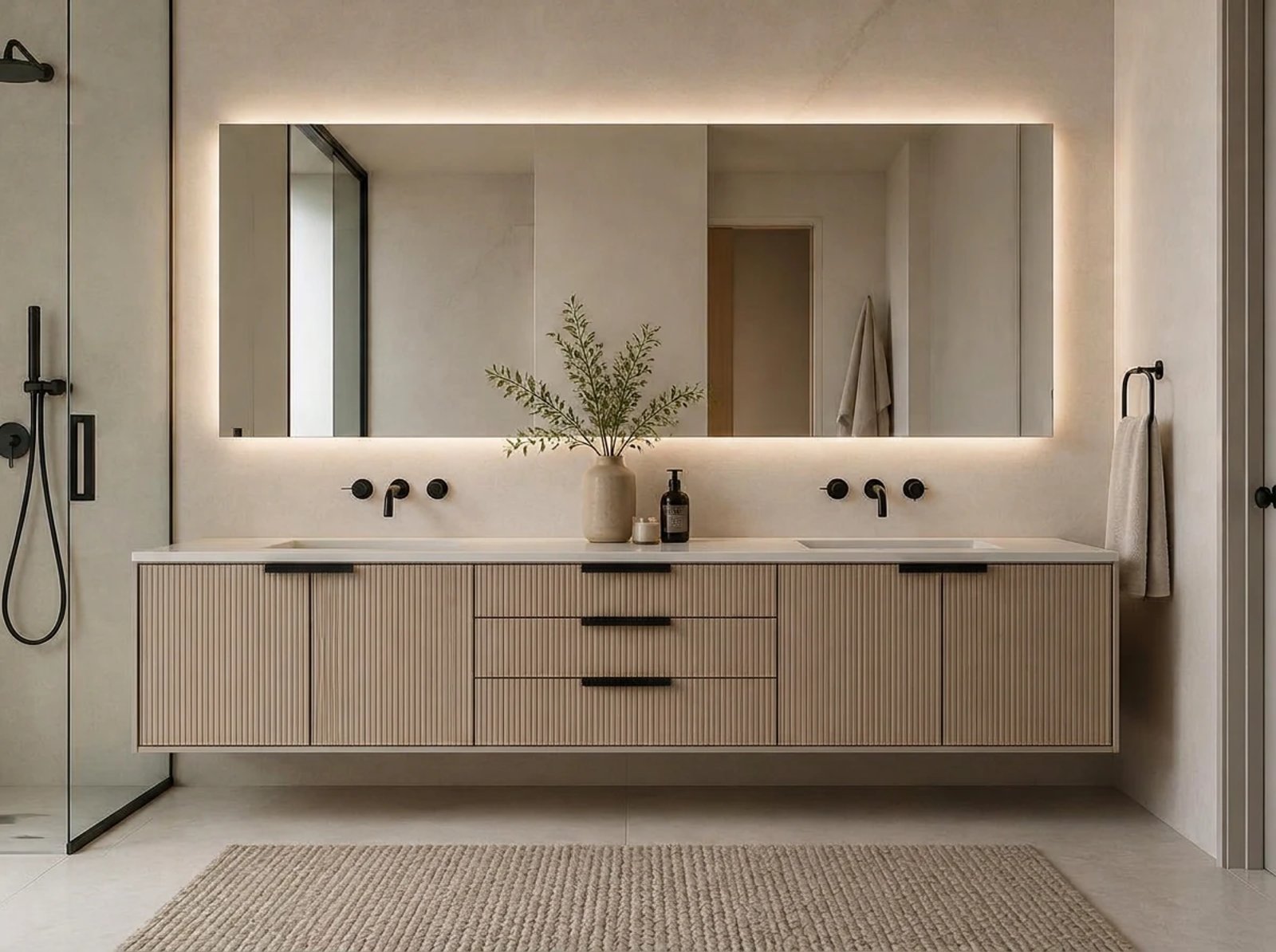 Amalfi Floating Vanity Double Sink thumbnail